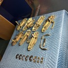 Set Of 7 Cast Bronze Ornate French Door Handles  Circa 1900 Baldwin