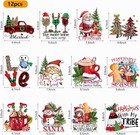 12 Sheets Christmas Iron On Transfers For T-shirts christmas Heat Christmas-1