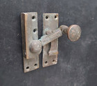 Vintage Brass Sash Window   Latch Lock  fastener  Catch  Old Handle