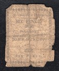 April 10  1777 6d Six Pence Pennsylvania Colonial Currency Note  g 
