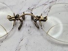 Antique Pince Nez   fits-u   Spectacles  Ear Hook Gold-plated  Metal Case D34