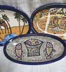 Petra Jordan Ceramic Pottery Small Trinket Dishs Camels  Oasis  Palm Trees  Read