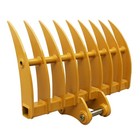 Free Ship Cat 305 306 Mini Excavator Rake Attachments 45 Mm Pin Landhero New