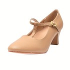Women s 2   Pu Leather T-strap Character Dance Shoes - Ballroom  Latin  Practice