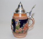 Vintage Beer Stein Gerz Lidded Germany Number 17