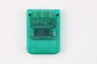 Official Genuine Oem Sony Playstation  Ps Memory Card Clear Green Original