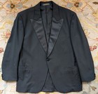 Brooks Brothers Black Tuxedo 44r 39x29 Usa Peak Lapel Patch Pocket Formal