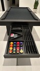 11 Ravens Modern Pool Table   Ping Pong Table W drawers   Gear - Xlnt Condition 