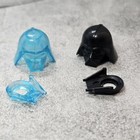 2pack Darth Vader Helmet Black   Trans  Accessory For Minifigures Star Wars Wda1