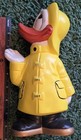 9 3 8  High Ceramic Donald Duck Figure In Yellow Raincoat