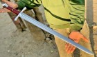 Medieval Warrior Authentic Battle Ready Classic Long Sword   Leather Sheath