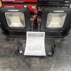 Husky 1500 Lumen Portable Rechargeable Led Work Lights 2pack Usb-c Magnetic 360  