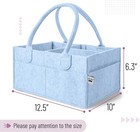 Mr  Pen Baby Diaper Wipes Caddy Storage Bin And Car Organizer - Light Blue