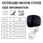Boat Marine Outboard Engine Cover For Mercury Lightweight  100-150hp  Black 