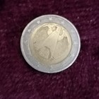 Rare 2 Euro Coin Germany 2002 A Double Rim Die Clash Metal Stress Mint Error