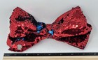 Jojo Siwa Dance Hair Bow Large Reversible Sequins Holiday Red Blue