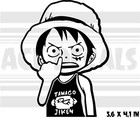 One Piece - Luffy - Funny - Anime Laptop Car Vinyl Decal Sticker 