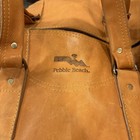 Rare Pebble Beach Golf Vintage Mauri Leather  Duffle Bag Costa Rica Light Brown