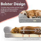 Large Dog Bed  Orthopedic Pet Sofa Memory Foam Mattress  Calming Dog Couch  Wall