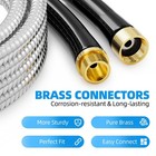 Specilite Stainless Steel Garden Water Hose 100 Ft  Flexible  Lightweight