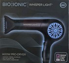 Bio Ionic Wisper  Light Hair Dryer  Pro-dryer  Black  New  Quietest Dryer