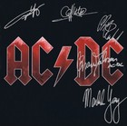Ac dc Framed Cherry Wood Reproduction Signature Lp Record Display   m4 