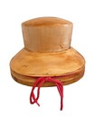 Vintage 5-part Wooden Hat Block Mold Size 55     Collectible Millinery Form