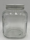 Mister Peanut Planters Glass Jar Store Display Vintage Tin Lid Textured
