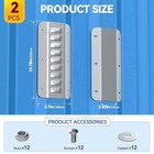 2 Pcs Shipping Container Air Vent Kits  Galvanized Steel Transportation 2pcs