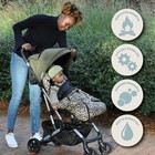 Colugo The Cozy Wild Child Leopard Print Stroller Bag Hood Insulat  Water Resist