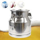 Milk Can 3 Gallon Stainless Steel Wine Bucket Barrel Liquid Storage Container
