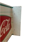 Double Sided Coca-cola Coca Cola Pop Soda Flange Sign Advertising Drink Tin 1999