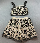Rebellion Tank Short Crochet Set 2 Pc S Summer Beach Hippie Boho Vaca Coastal