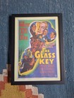 The Glass Key Vintage A4 Framed 1980s Movie Poster