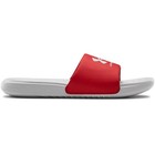 Under Armour 3023761 Men s Ua Ansa Fix Slides  Halo Gray red  Size 14