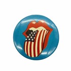 Rolling Stones Vtg Button Pin Pinback Lot 2pk 1982 Musidor Rock Music Hat Pins