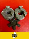 L150 3pc Jaw Coupling X  pick Your Bores  With Rubber Spider See Chart Below