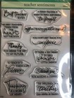 New Penny Black Rubber Stamp Set Teacher Sentiments  Clear  Free Usa Ship