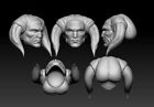 Jedi Master Saesee Tiin Custom Head For Star Wars Black   More Action Figures