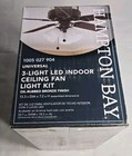 Hampton Bay 3-light Oil Rubbed Bronze Ceiling Fan Shades Led Light Kit
