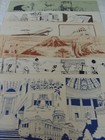 Arkansas State Capitol Assn Art Work 1982 Bill Lewis Six Sketches Showing State