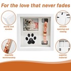 Pet Memorial Picture Frame  Pet Paw Print Impression Kit For Dogs   Cats white 