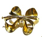 18k Gold Diamond Ribbon Brooch Pin - 13 2 Grams