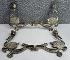 Vintage Godinger Silver Plated Four Swan Design Metal Taper Candle Holder