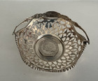 Antique Edwardian 1910 Hallmarked Solid Silver Pierced Small Dish Bon Bon Dish