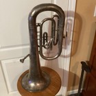 Vintage Tuba Horn 3 Valves Brass Pipe Wind Instrument