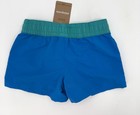 Patagonia Baggies Shorts Kids Small 7-8 Blue Green Swim Trunks Nylon Drawstring