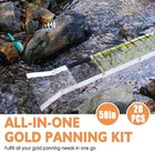 20pc Complete Gold Panning   Prospecting Kit With 50  Folding Sluice Box     