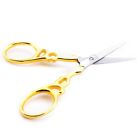 Classic Allary Embroidery Scissors Ultra Fine Needlework Gold Plated Length 3 5 