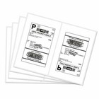 4000 Premium 8 5 X 5 5 Half Sheet Shipping Labels Self Adhesive Rounded Corner